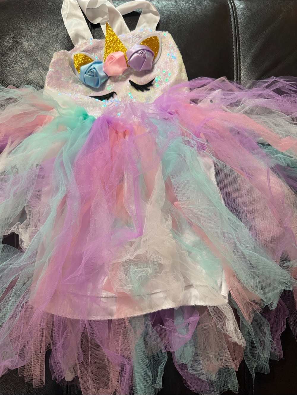 Unbranded Pastel Unicorn Tutu Dress Costume for Kids
